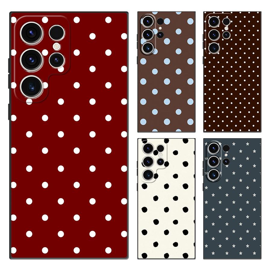 Phone Cases Samsung S25 Fe - Retro Polka Dots Funda Phone Cover