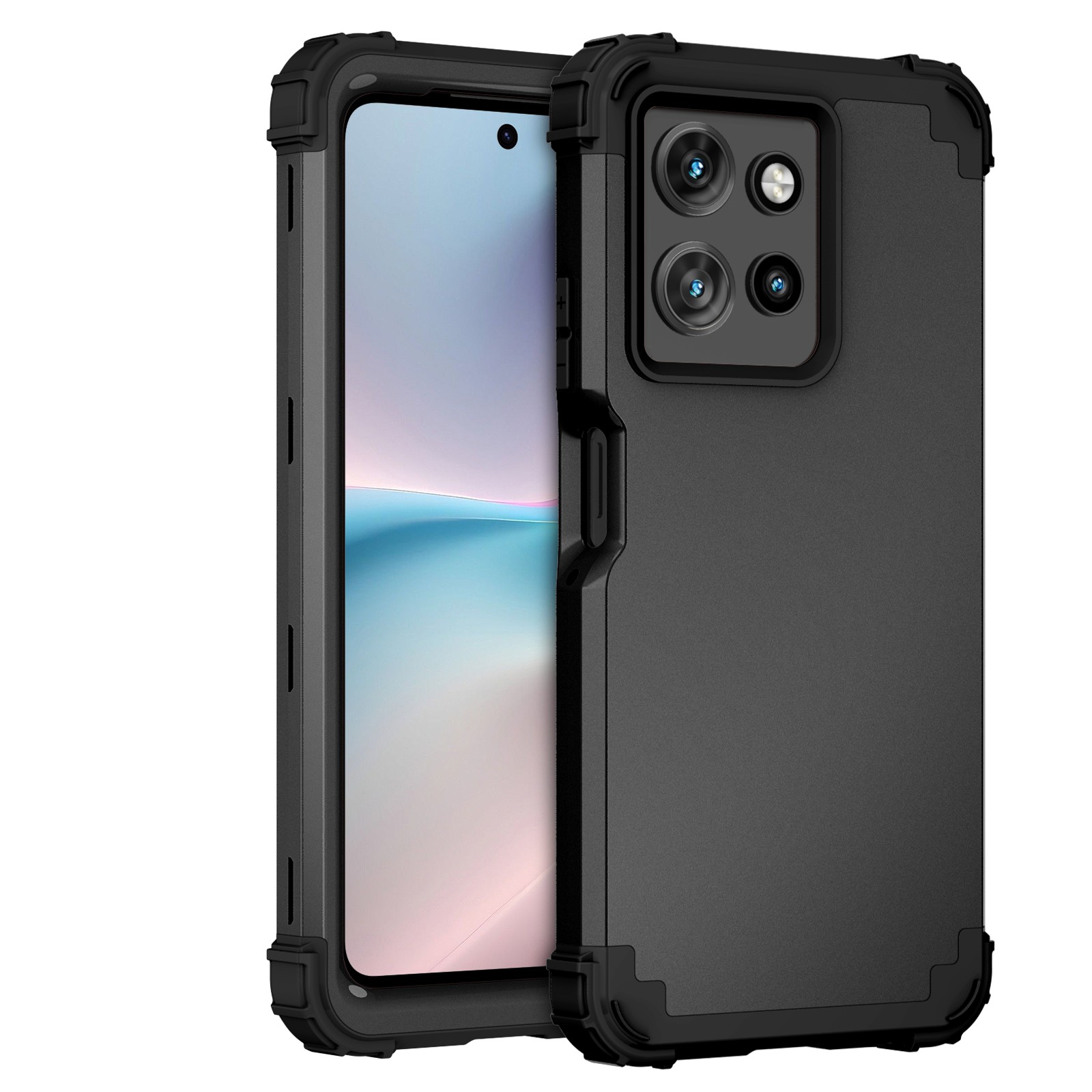 Phone Cases Moto G 2025 - 3-in-1 Heavy-Duty Rugged Phone Case Fundas