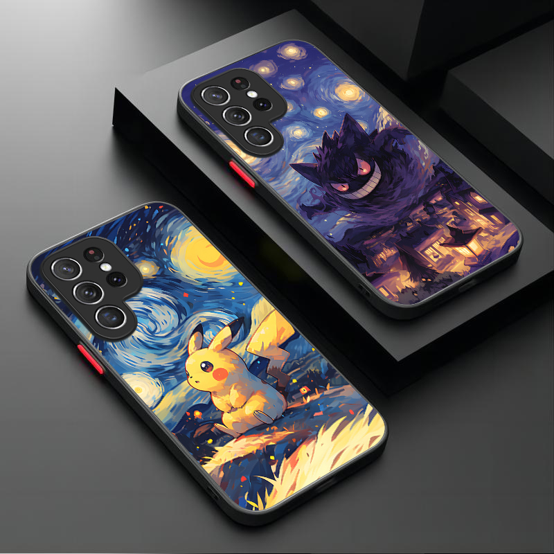 Phone Cases Samsung S25 Fe - Pokemon Gengar Pikachu Case For Samsung