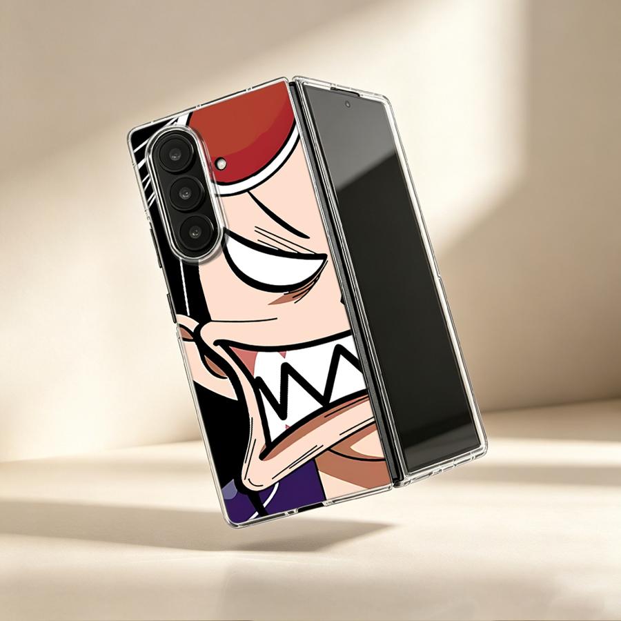 Phone Cases Z Fold 4 - Angry Robin Anime Case for Samsung