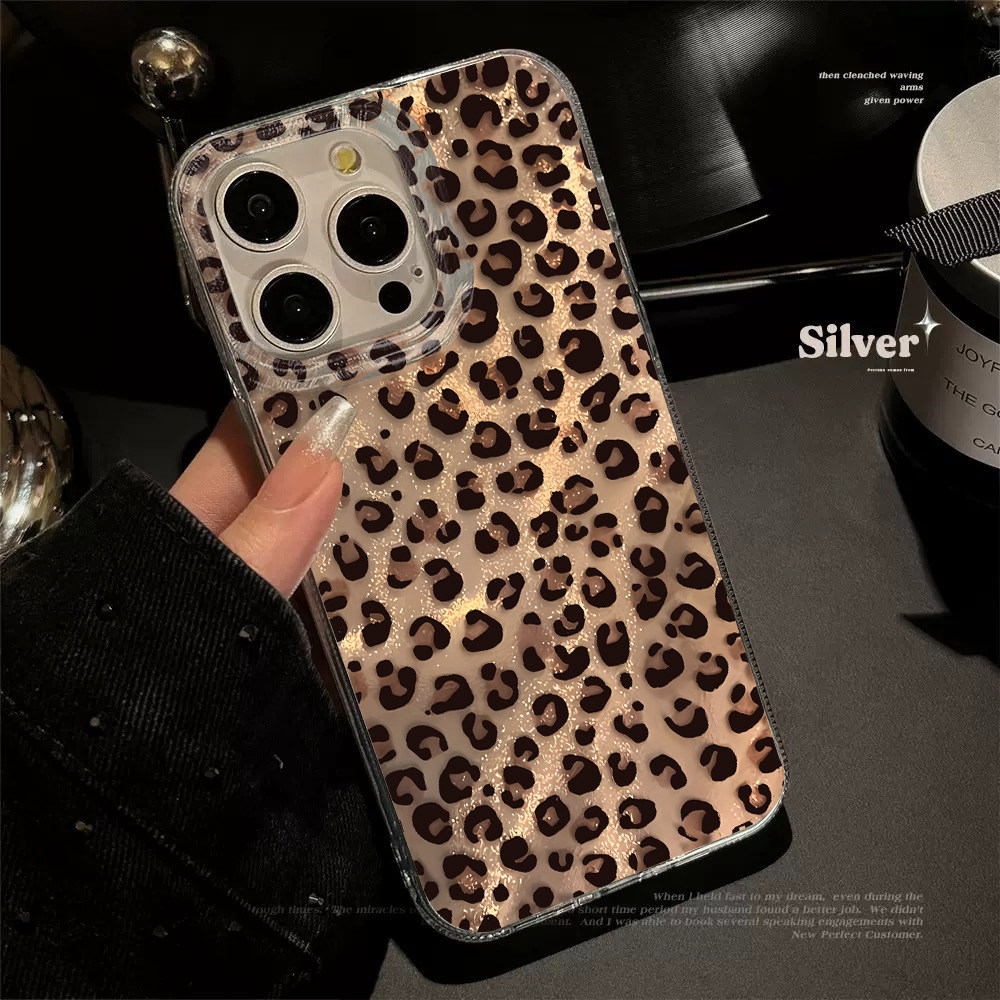 Phone Cases Samsung S25 Fe - Modern Leopard Phone Case For Samsung