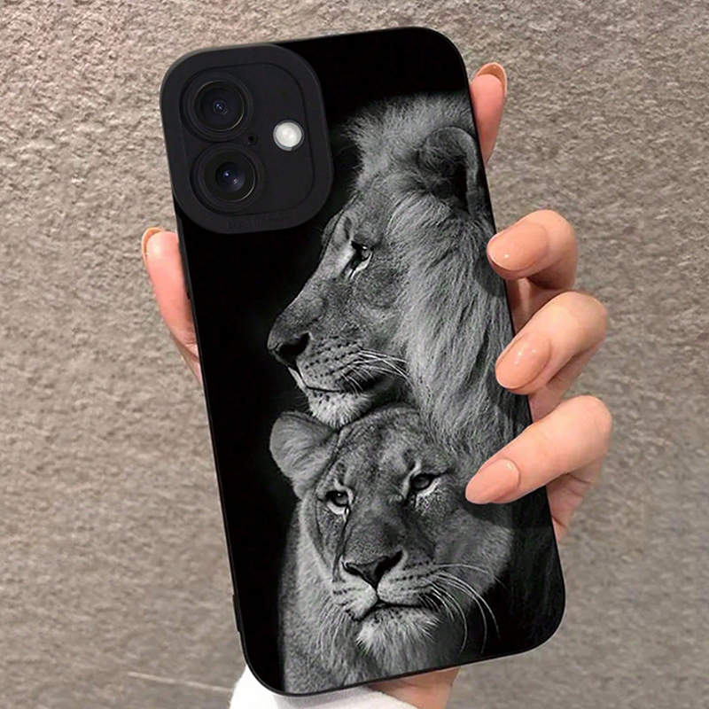 Phone Cases Xs Iphone - Detailed and Perforated Colorful Lion Print