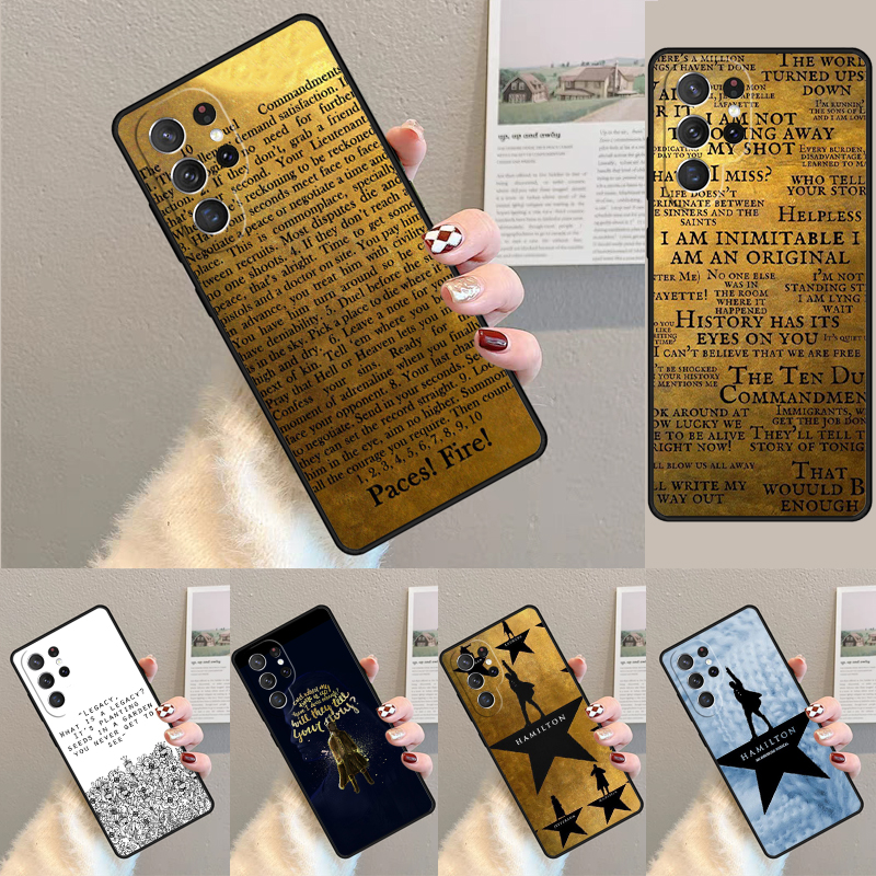 Phone Cases Hamilton - Hamilton Musical Lyrics soft Silicone Phone