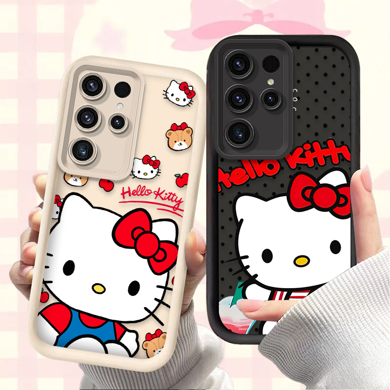 Phone Cases Samsung S25 Fe - Sanrio Hello Kitty Silicone Case for