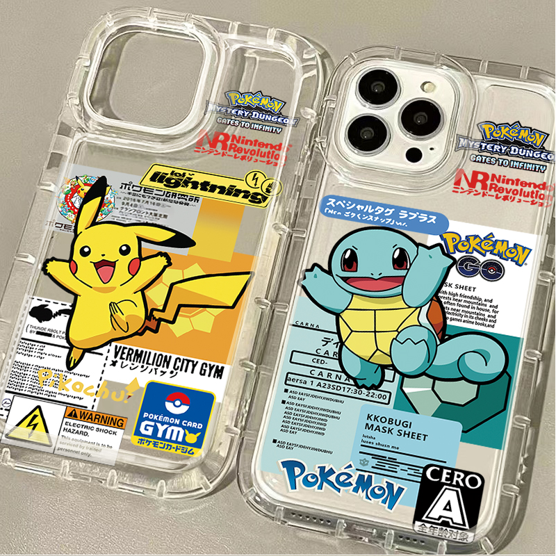 Phone Cases Xs Iphone - P-Pokemon Cool Pikachu Squirtle Soft Case