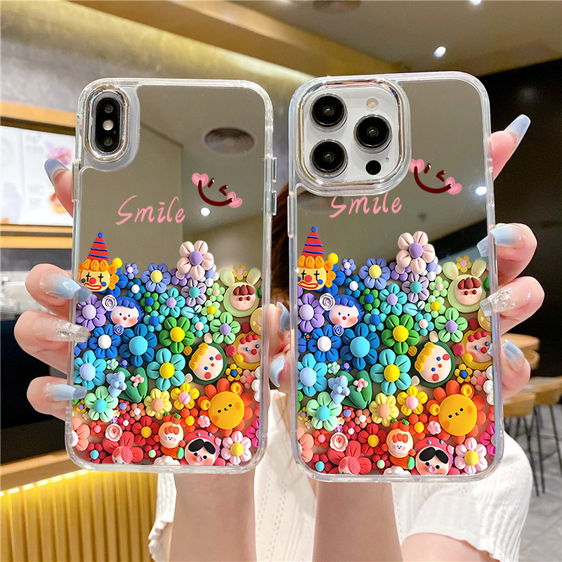 Cute Flower Makeup Mirror Phon - Phone Cases Aesthetic reseña y precio