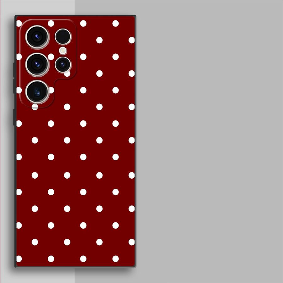 Retro Polka Dots Funda Phone C - Phone Cases Samsung S25 Fe reseña y precio