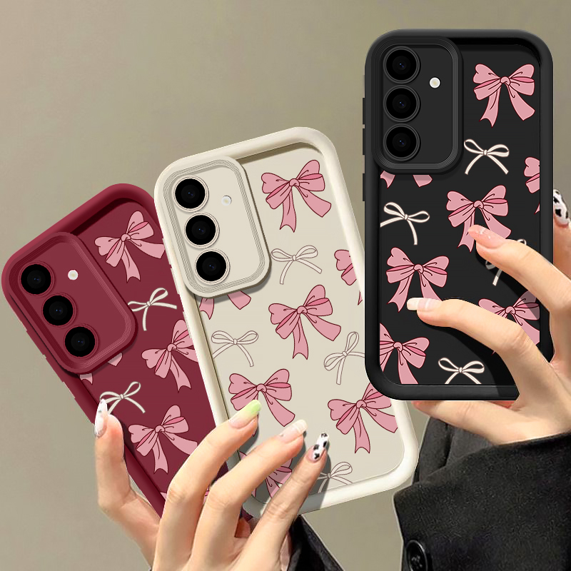 Bow Tie Silicone Case For Sams - Phone Cases Samsung S25 Fe reseña y precio