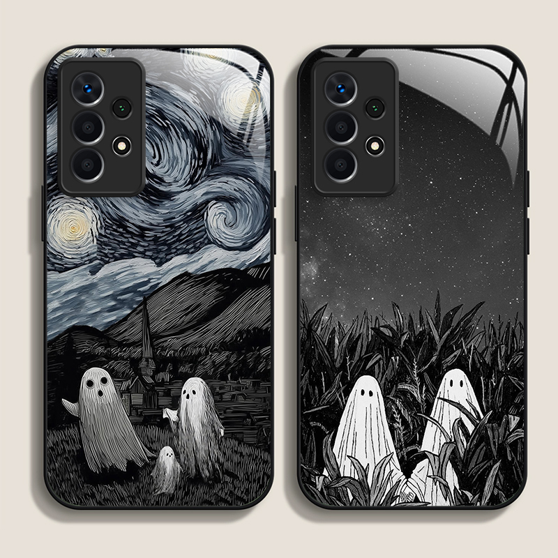 Funny Ghost Abstract Art Patte - Phone Cases Drawing reseña y precio