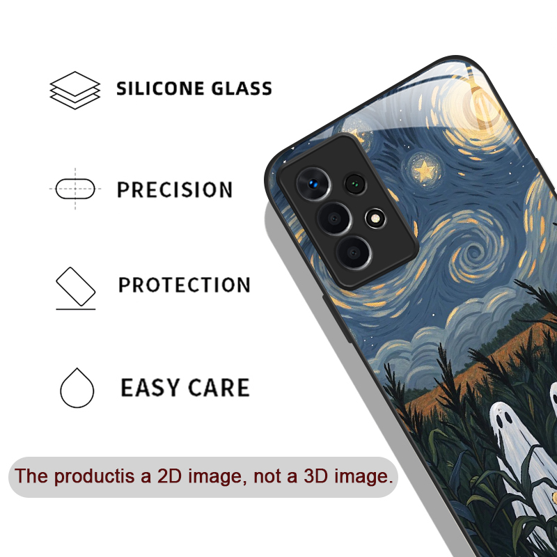 Funny Ghost Abstract Art Patte - Phone Cases Drawing reseña y precio