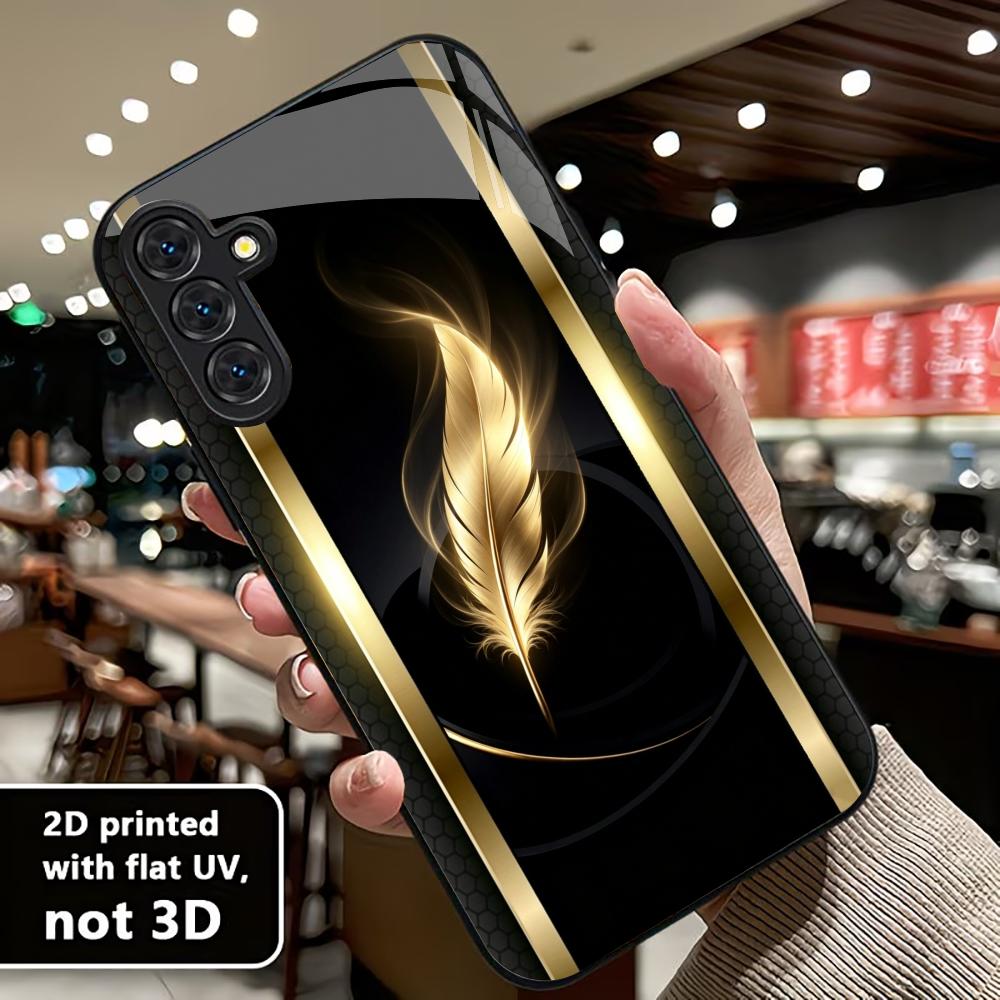 Shiny Golden Feather phone cas - Phone Cases Quad Lock reseña y precio
