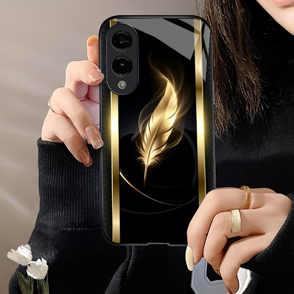 Shiny Golden Feather phone cas - Phone Cases Quad Lock reseña y precio