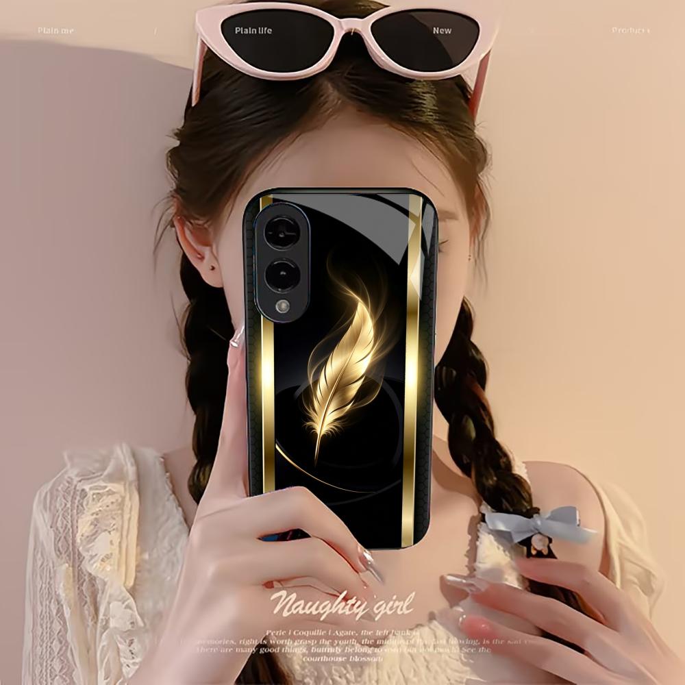 Shiny Golden Feather phone cas - Phone Cases Quad Lock reseña y precio