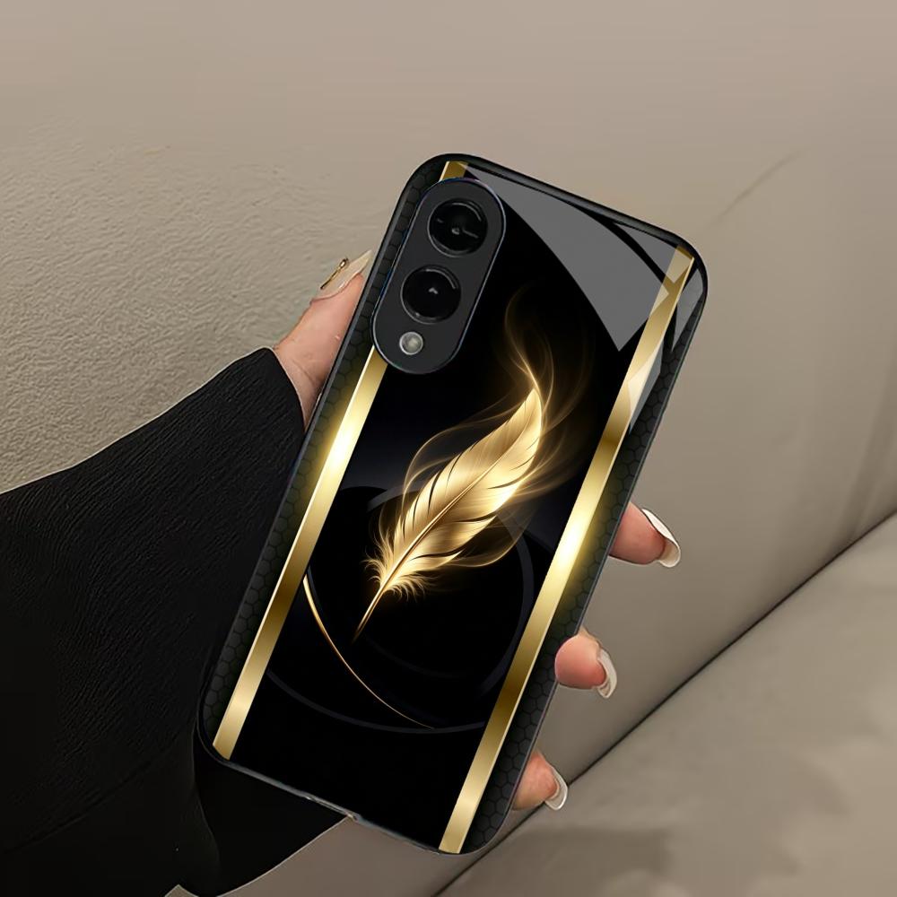 Shiny Golden Feather phone cas - Phone Cases Quad Lock reseña y precio