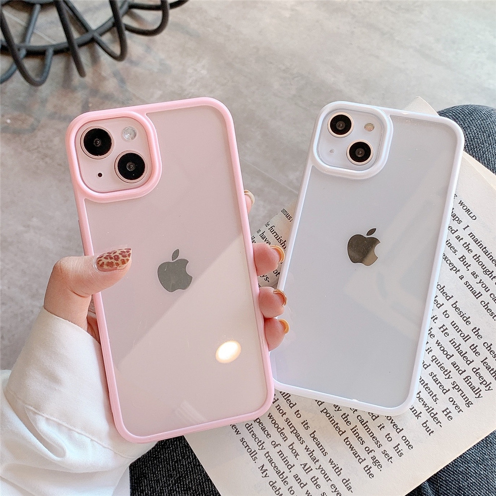 Candy Colored Acrylic Transpar - Phone Cases Burga reseña y precio