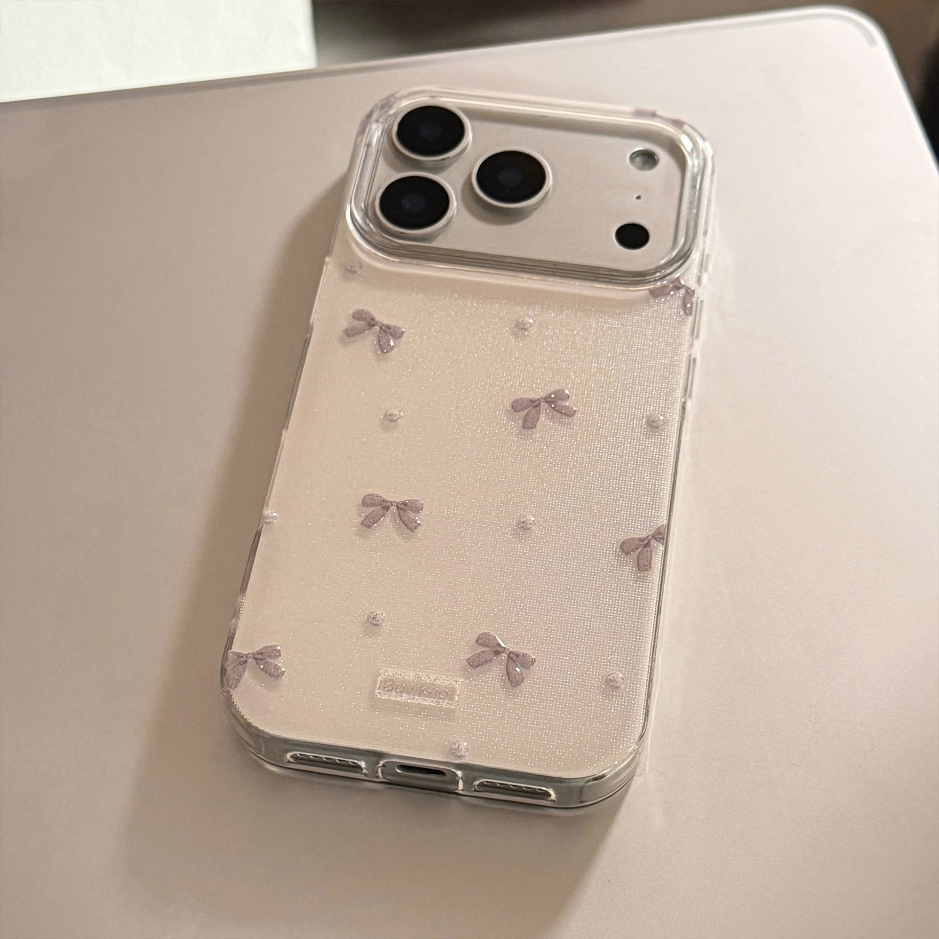 Korean 3D Bowknot Glitter Phon - Phone Cases Arc reseña y precio