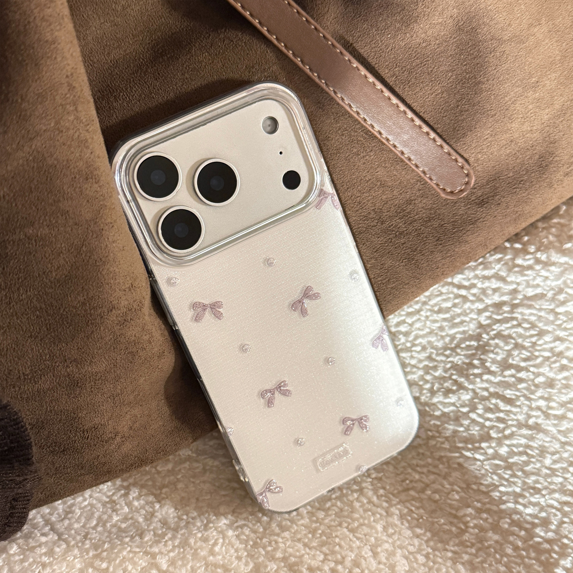 Korean 3D Bowknot Glitter Phon - Phone Cases Arc reseña y precio
