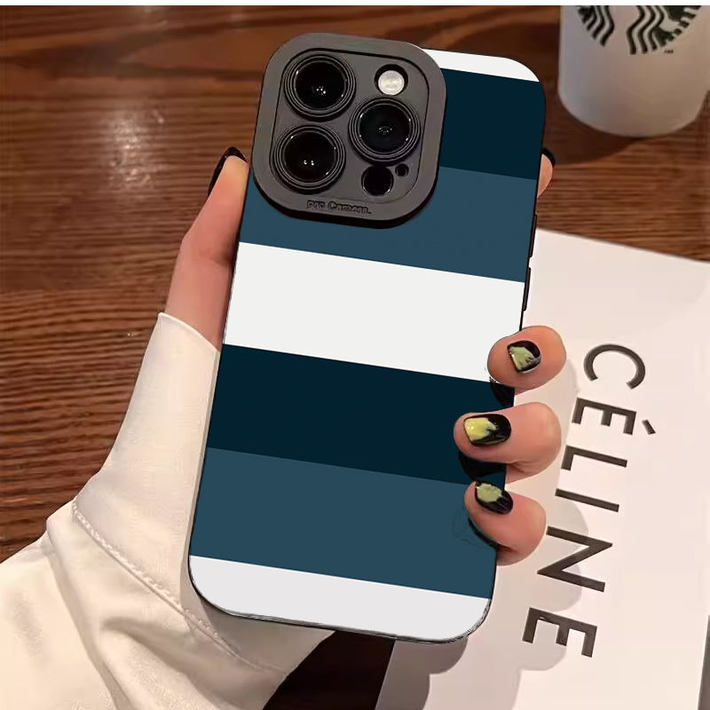 Blue White Striped Pattern Pho - Phone Cases Samsung S25 Fe reseña y precio