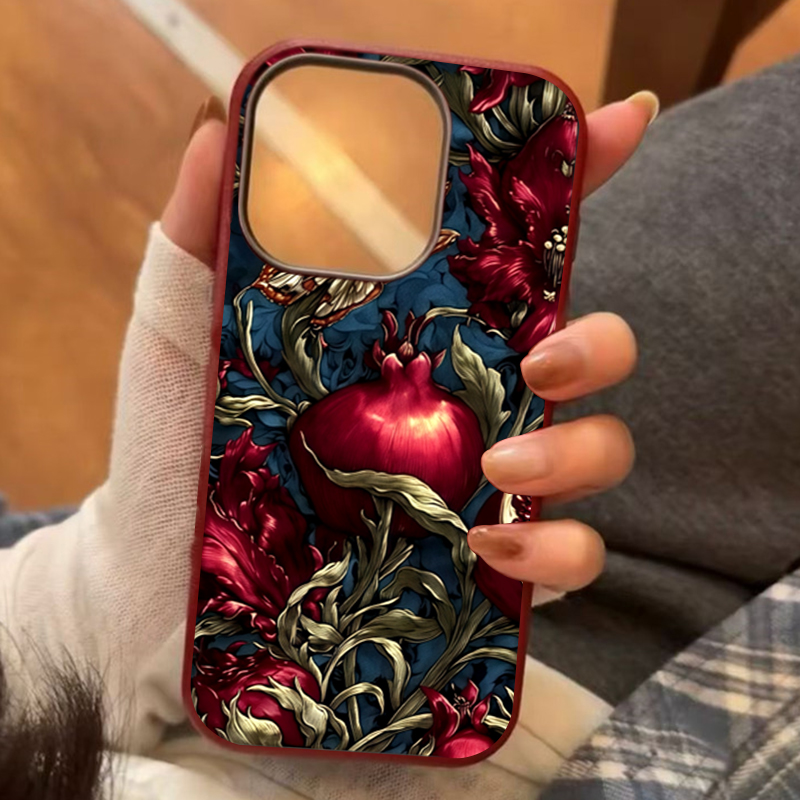 Vintage Pomegranate TPU Art Ph - Phone Cases Aesthetic reseña y precio