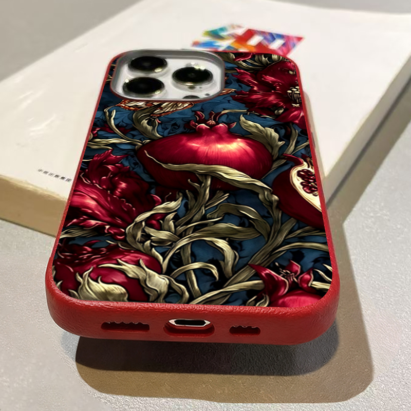 Vintage Pomegranate TPU Art Ph - Phone Cases Aesthetic reseña y precio