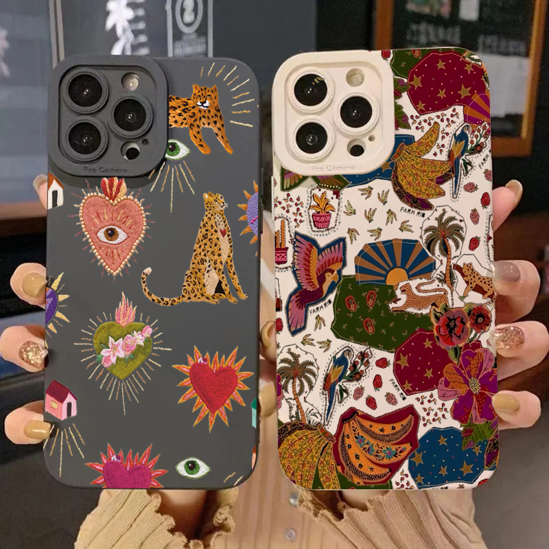 Floral Leopard Eyes Phone Case - Phone Cases Arc reseña y precio