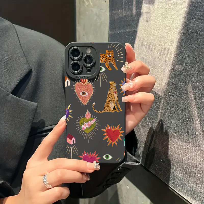 Floral Leopard Eyes Phone Case - Phone Cases Arc reseña y precio
