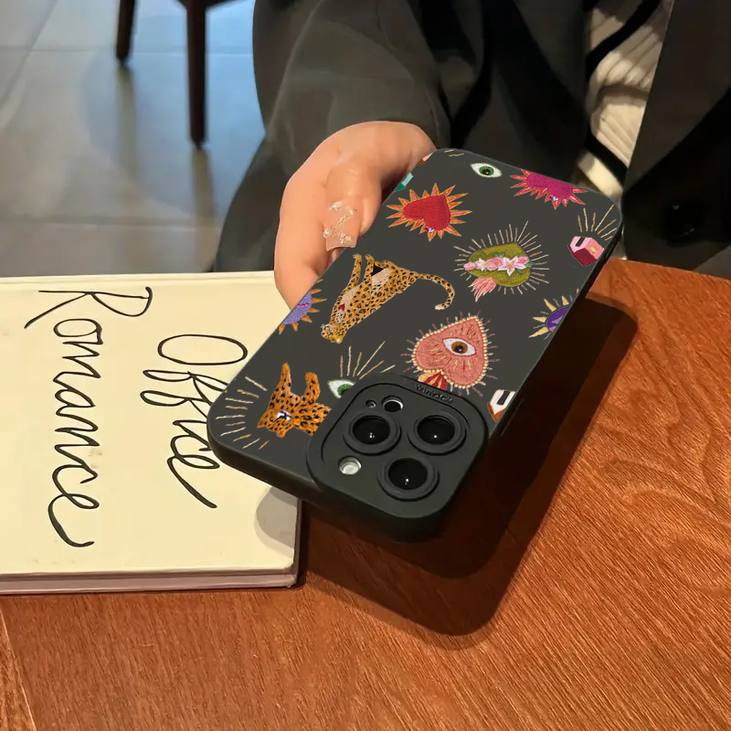 Floral Leopard Eyes Phone Case - Phone Cases Arc reseña y precio