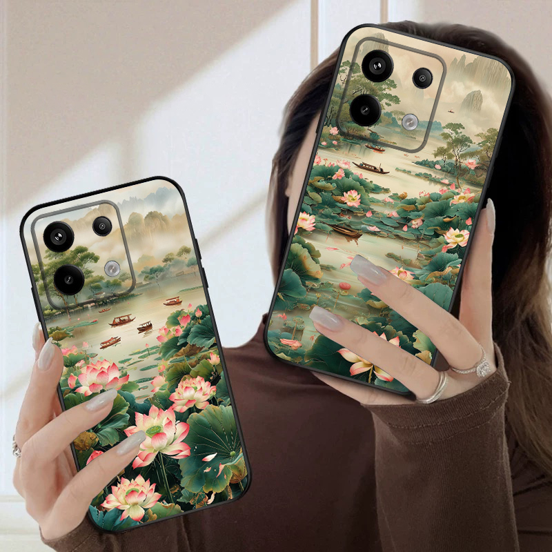 Ship and Red Lotus For Redmi N - Phone Cases India reseña y precio