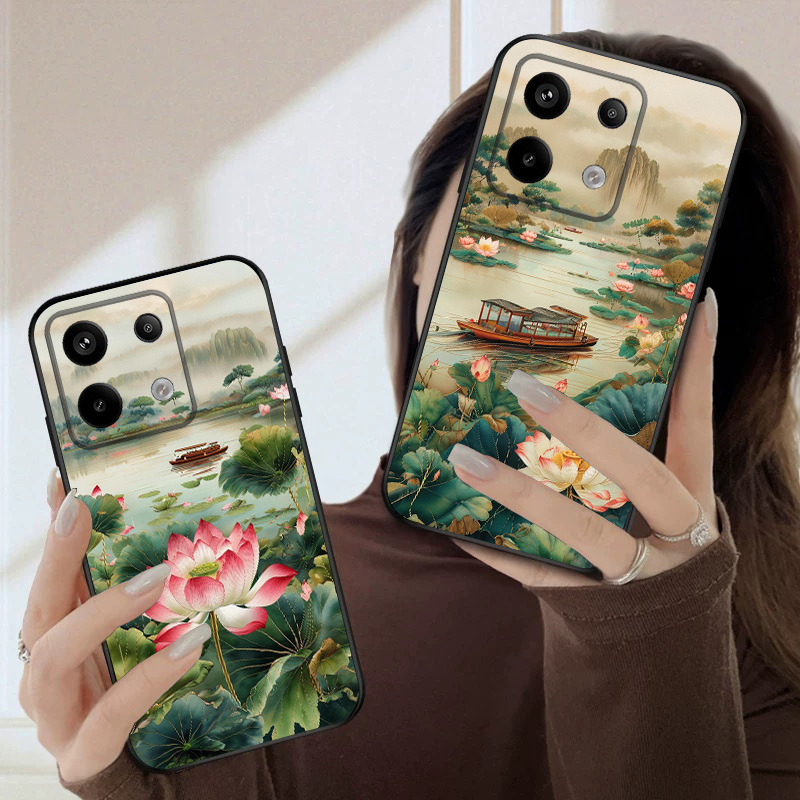 Ship and Red Lotus For Redmi N - Phone Cases India reseña y precio