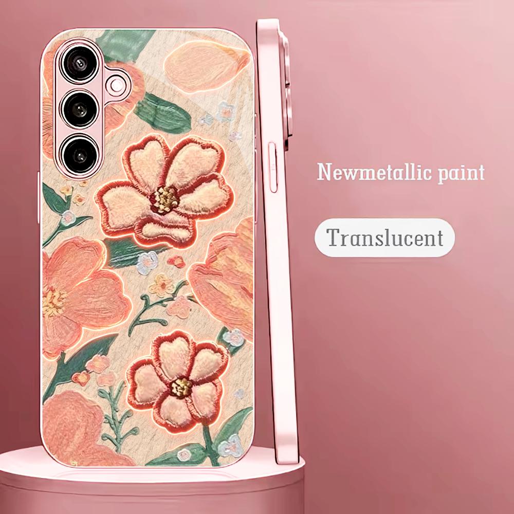 Glowing Peach Flower Fashion p - Phone Cases Quad Lock reseña y precio