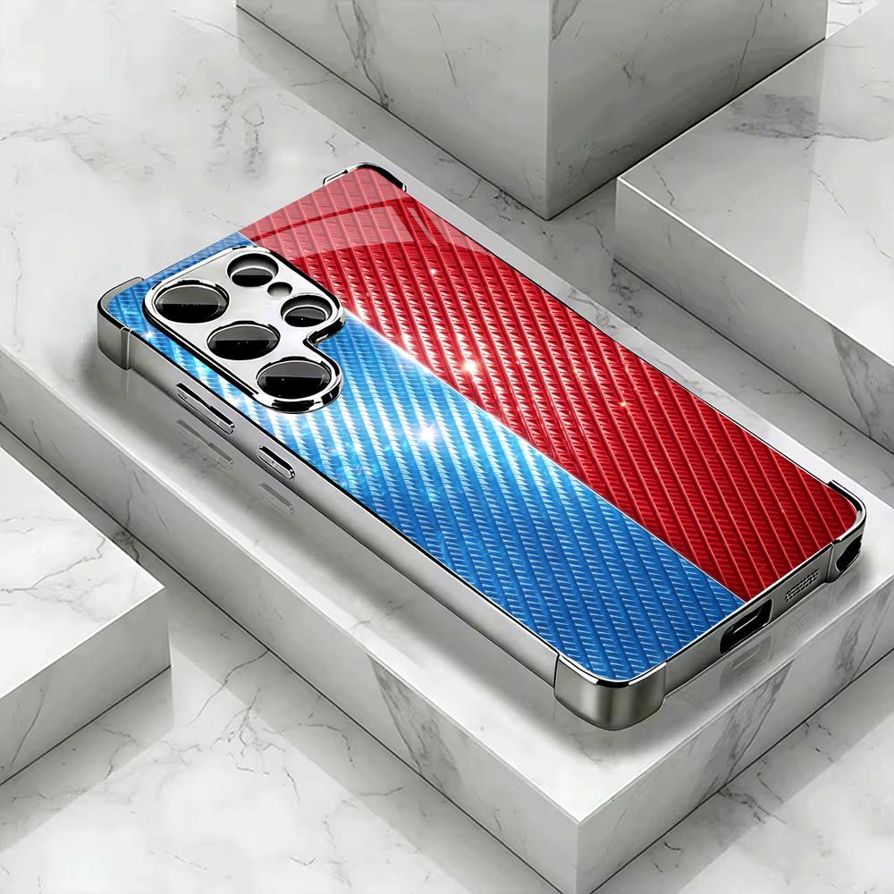Red and blue carbon fiber phon - Phone Cases Quad Lock reseña y precio