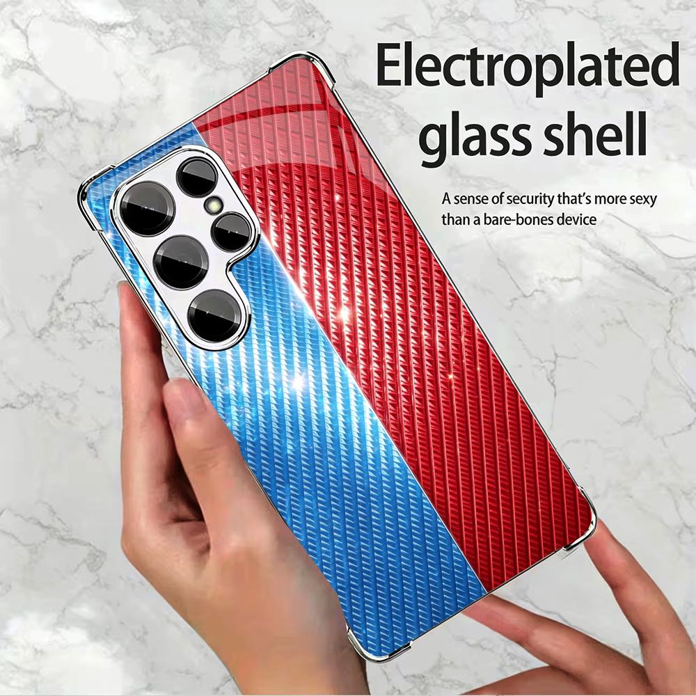 Red and blue carbon fiber phon - Phone Cases Quad Lock reseña y precio