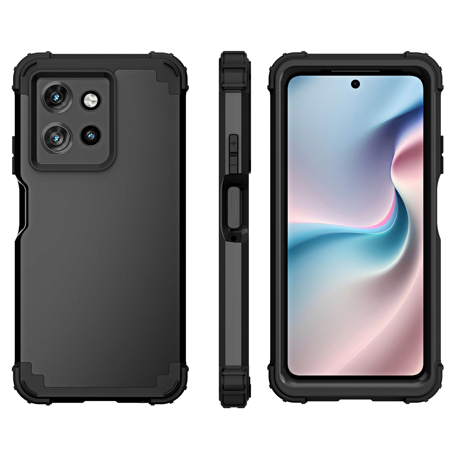 3-in-1 Heavy-Duty Rugged Phone - Phone Cases Moto G 2025 reseña y precio