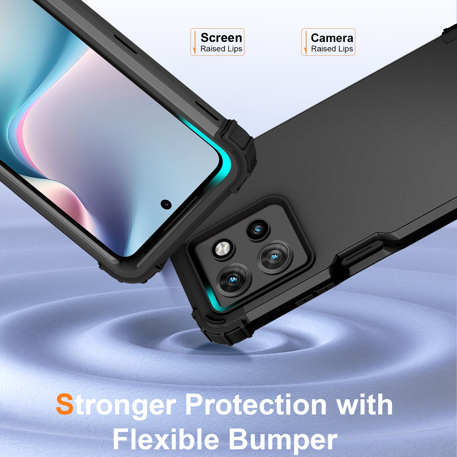 3-in-1 Heavy-Duty Rugged Phone - Phone Cases Moto G 2025 reseña y precio