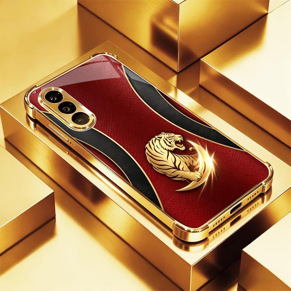 Luxurious Fashion Golden tiger - Phone Cases Quad Lock reseña y precio