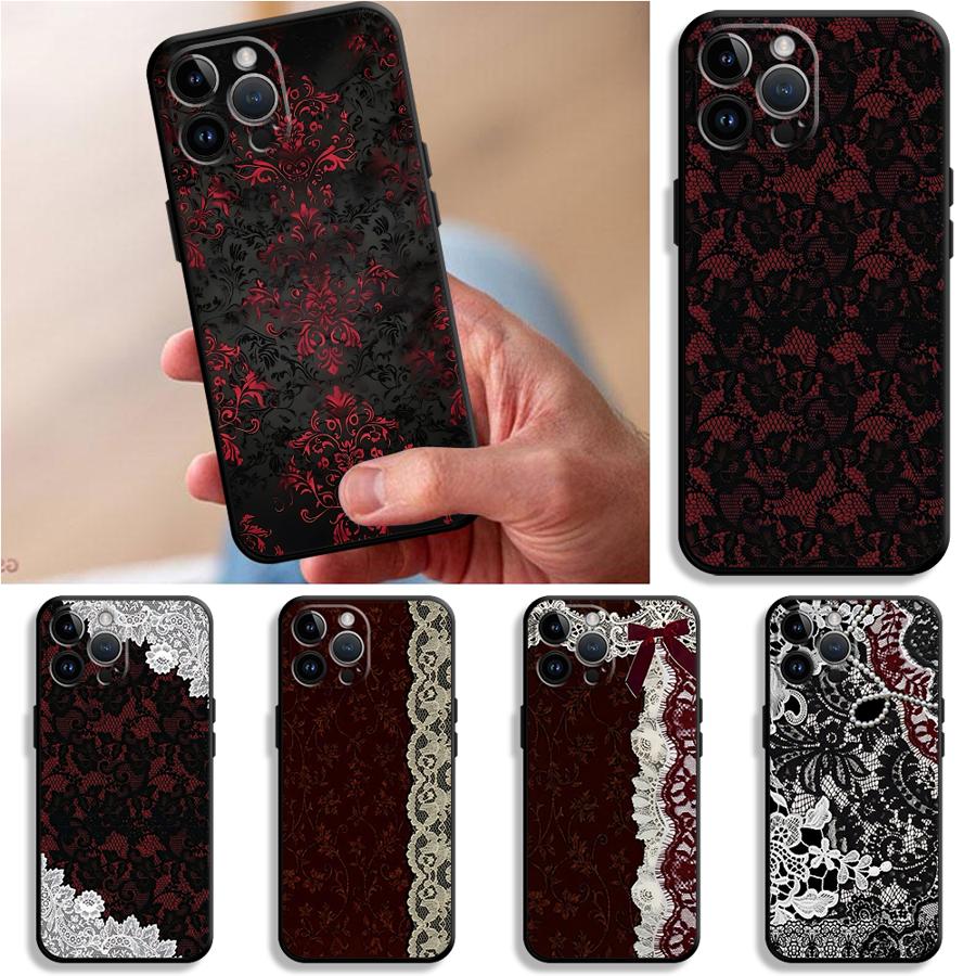 Black And Red Sexy Lace Phone  - Phone Cases Xs Iphone reseña y precio
