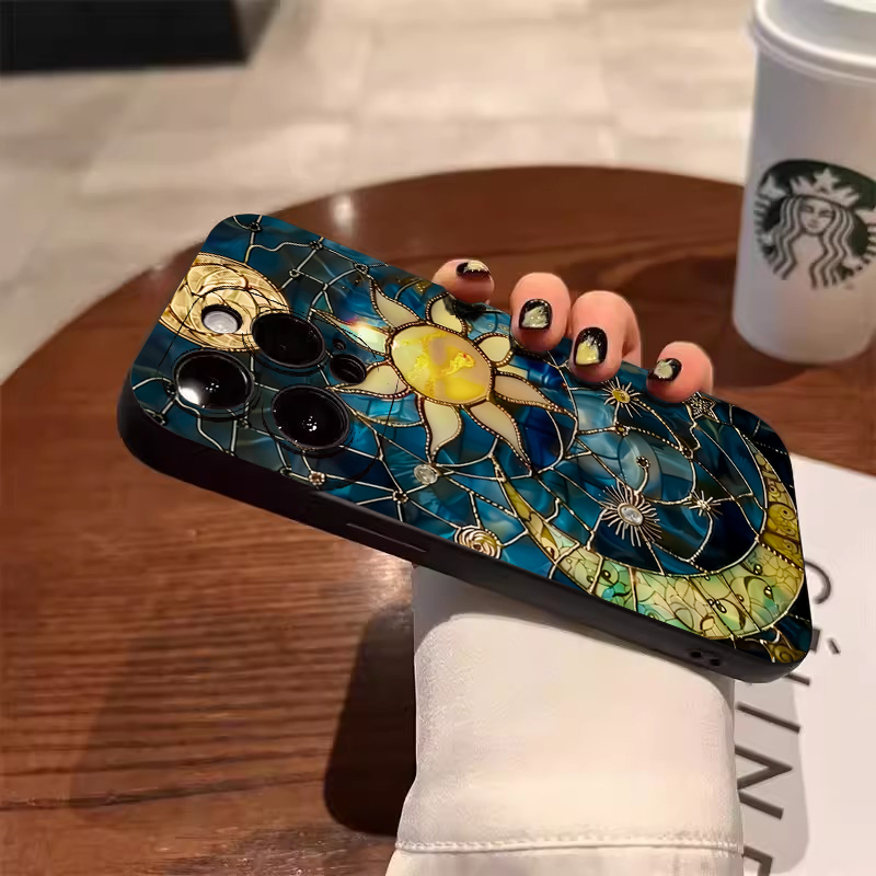 Aesthetic Sun Moon Print Phone - Phone Cases Aesthetic reseña y precio