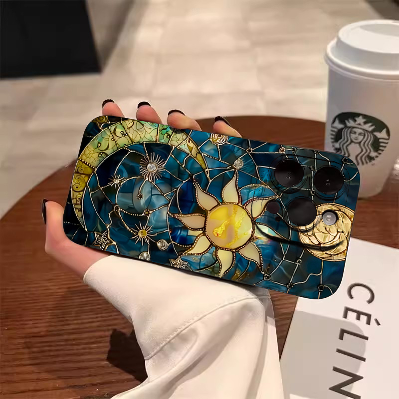 Aesthetic Sun Moon Print Phone - Phone Cases Aesthetic reseña y precio