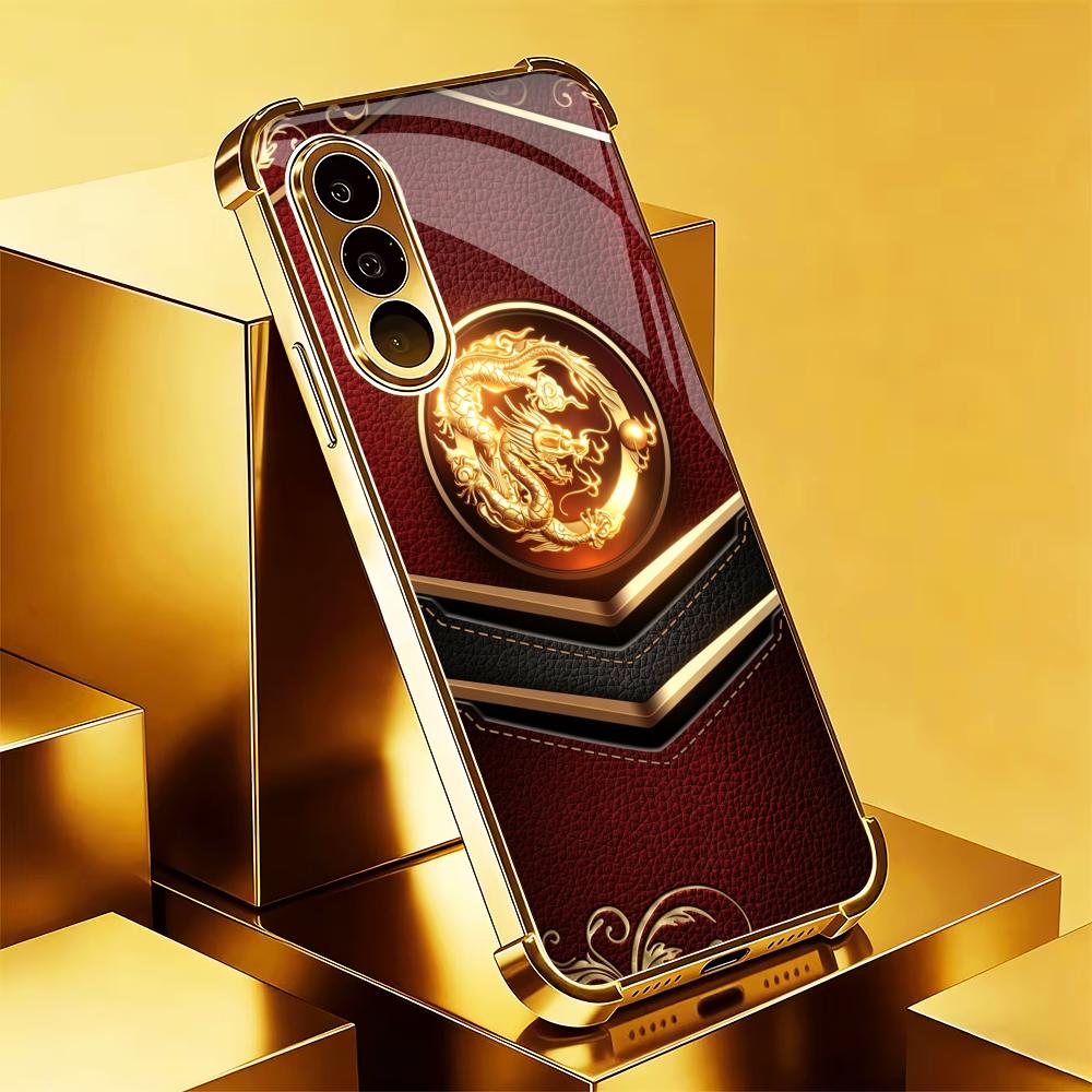 Luxurious dragon pattern phone - Phone Cases Quad Lock reseña y precio
