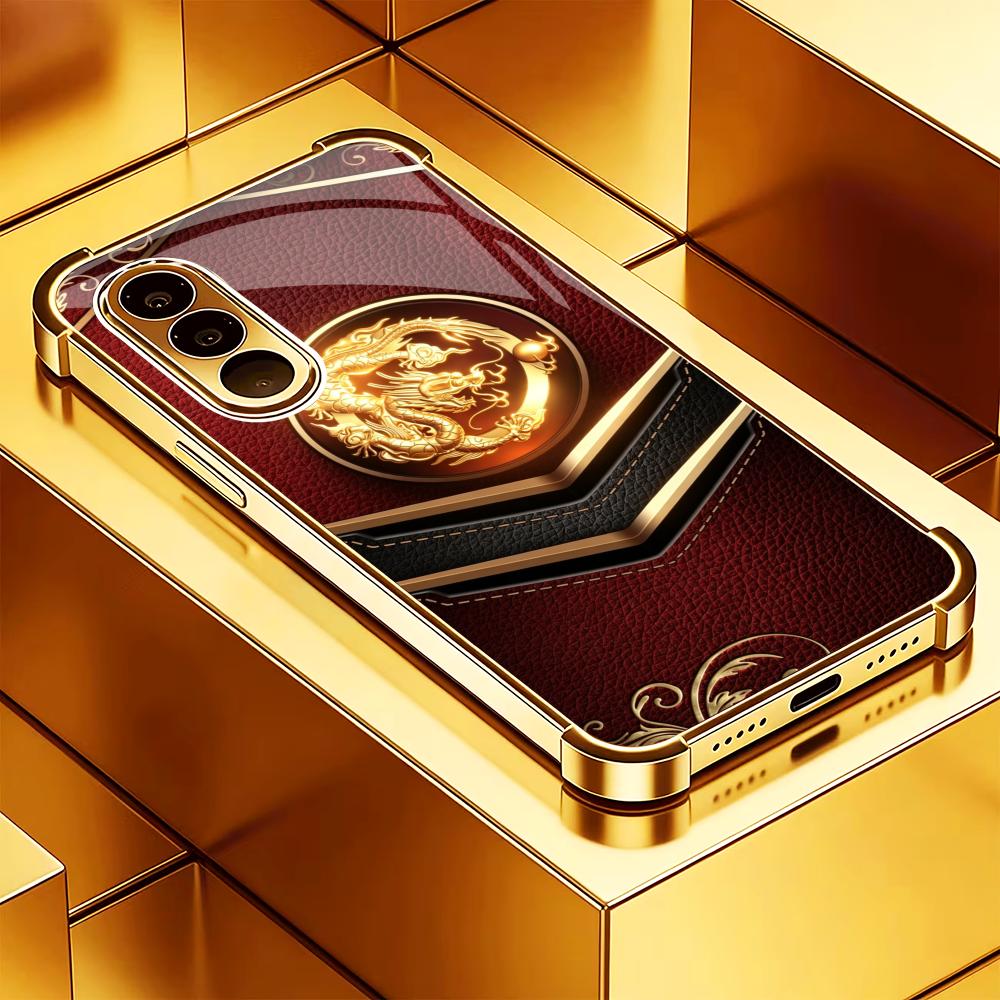 Luxurious dragon pattern phone - Phone Cases Quad Lock reseña y precio