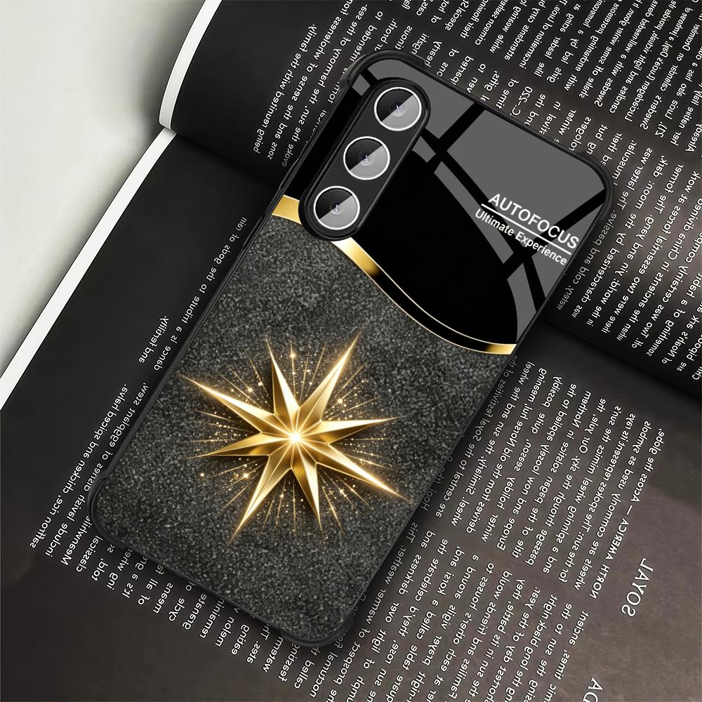 Black Shiny Gold Star phone ca - Phone Cases Quad Lock reseña y precio