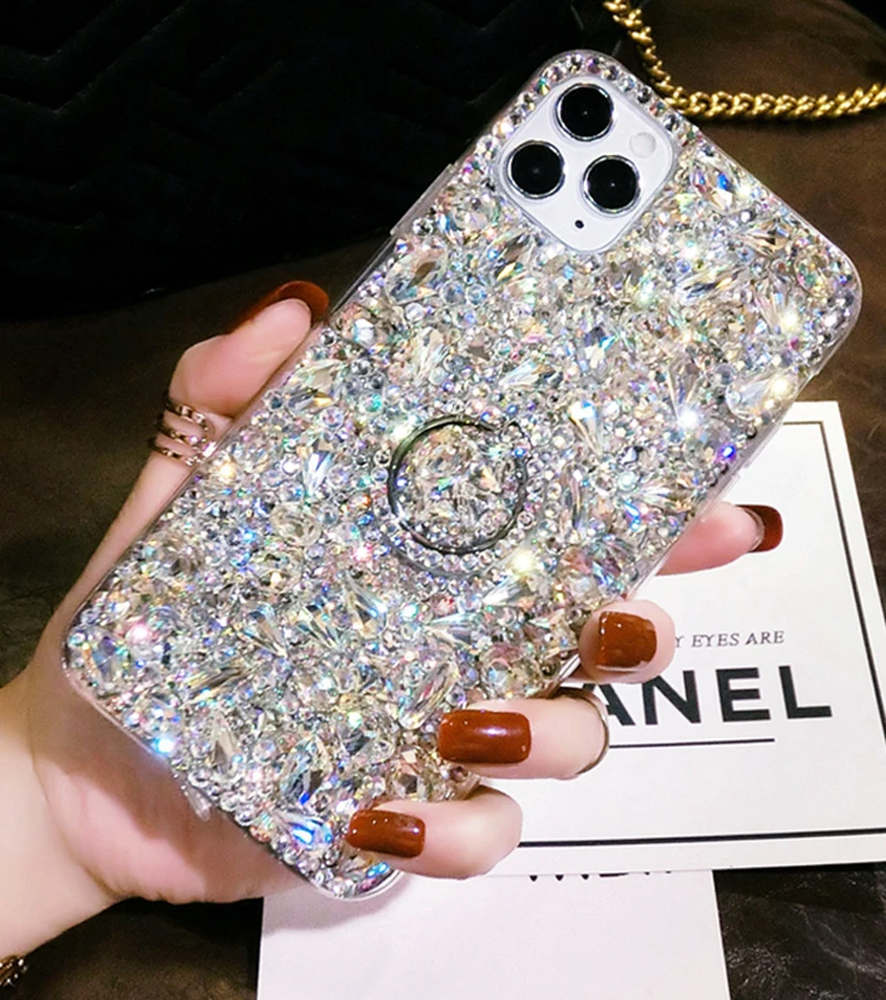 Luxury Fashion Rhinestone Colo - Phone Cases Burga reseña y precio