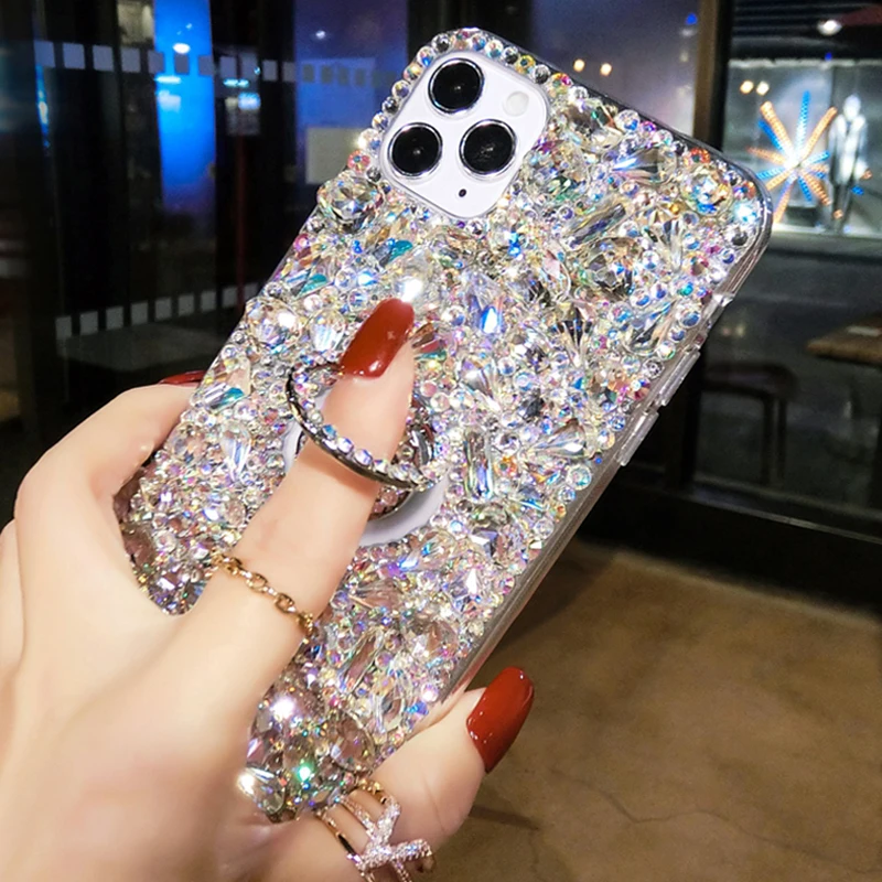 Luxury Fashion Rhinestone Colo - Phone Cases Burga reseña y precio