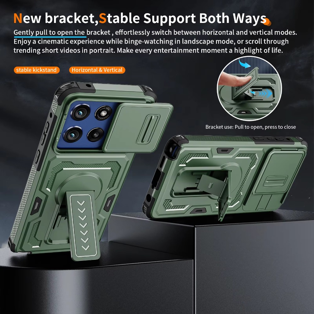 Armor Fold Stand Anti-Drop Cas - Phone Cases Moto G 2025 reseña y precio