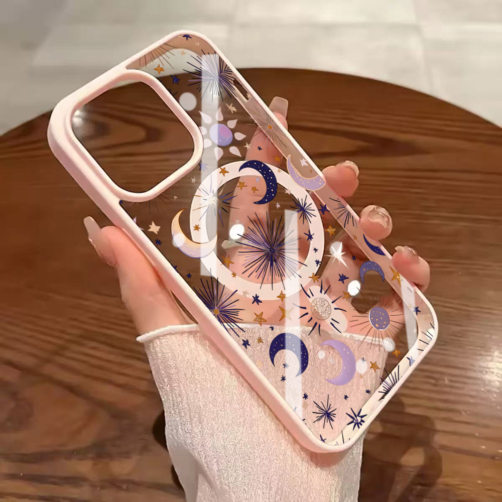 Stars Moon Y2K Clear Case For  - Phone Cases Magsafe reseña y precio