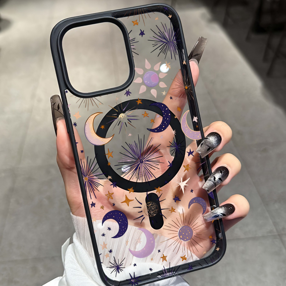 Stars Moon Y2K Clear Case For  - Phone Cases Magsafe reseña y precio