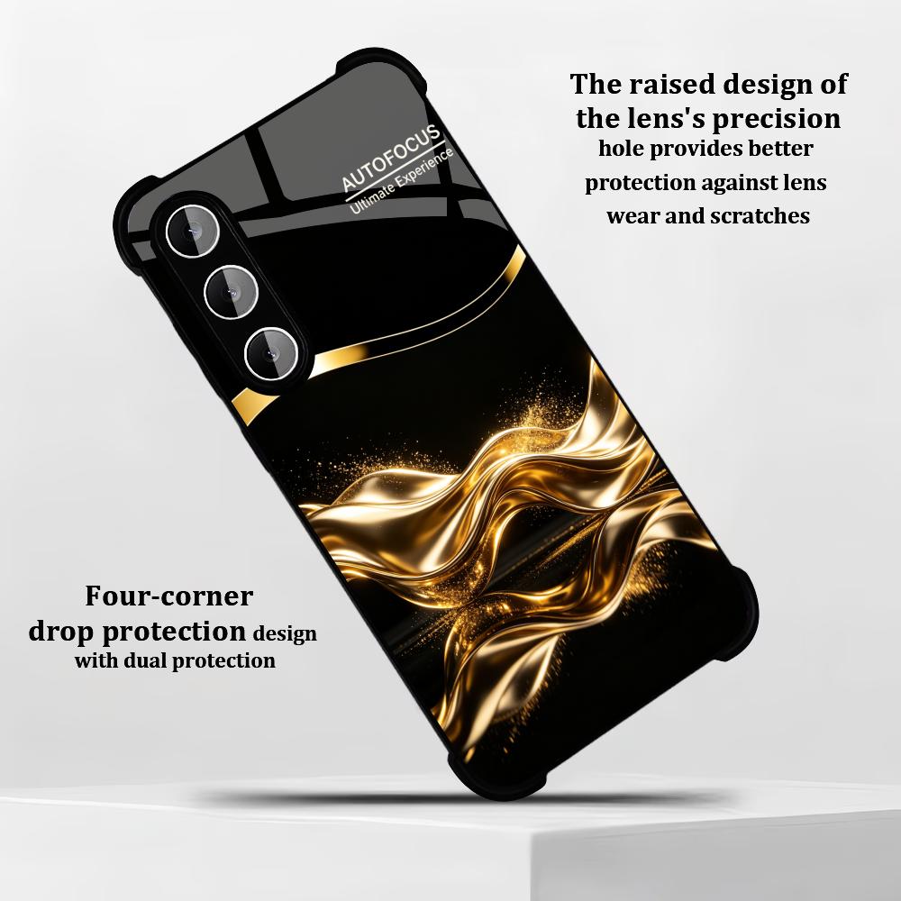Luxury Metallic Gold Business  - Phone Cases Quad Lock reseña y precio