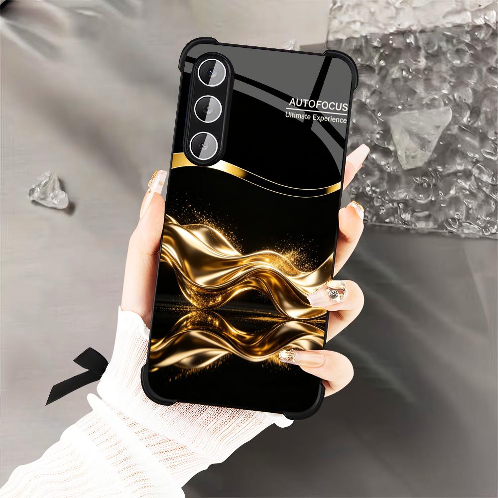 Luxury Metallic Gold Business  - Phone Cases Quad Lock reseña y precio