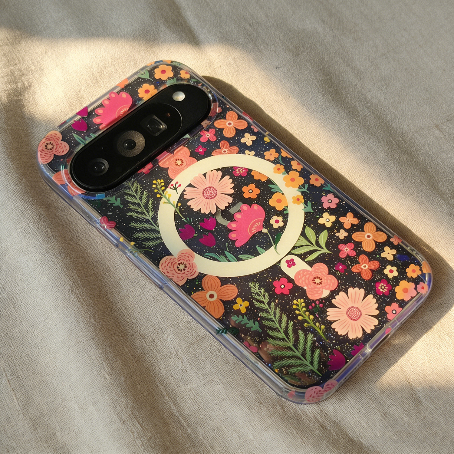 Luxury Spring Clear Glitter Pr - Phone Cases Aesthetic reseña y precio