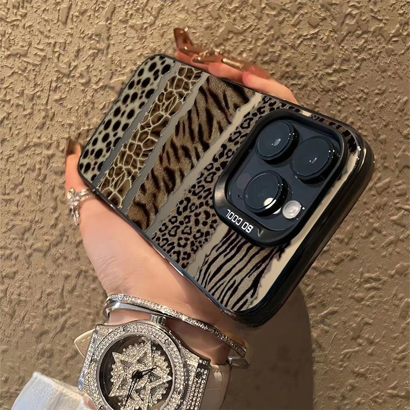 Luxury Brown Leopard Y2K Phone - Phone Cases Burga reseña y precio